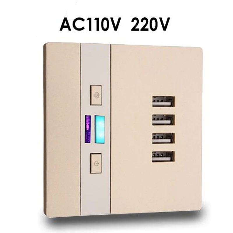 2 шт. штепсельная розетка с 4 USB портами 220 мА|plug switch|face platewall face plate |