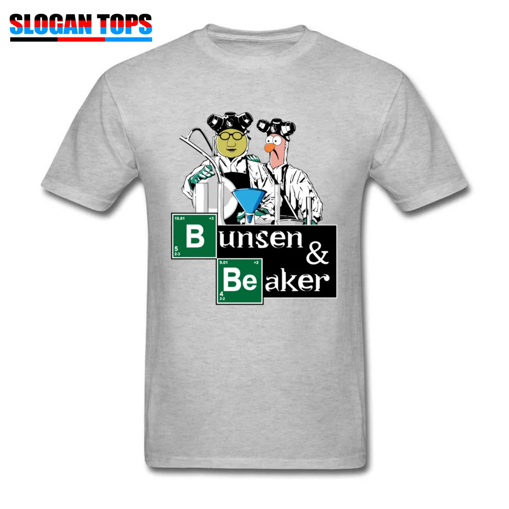 Мужская футболка с коротким рукавом Bunsen Beaker летняя хлопковая Футболка круглым