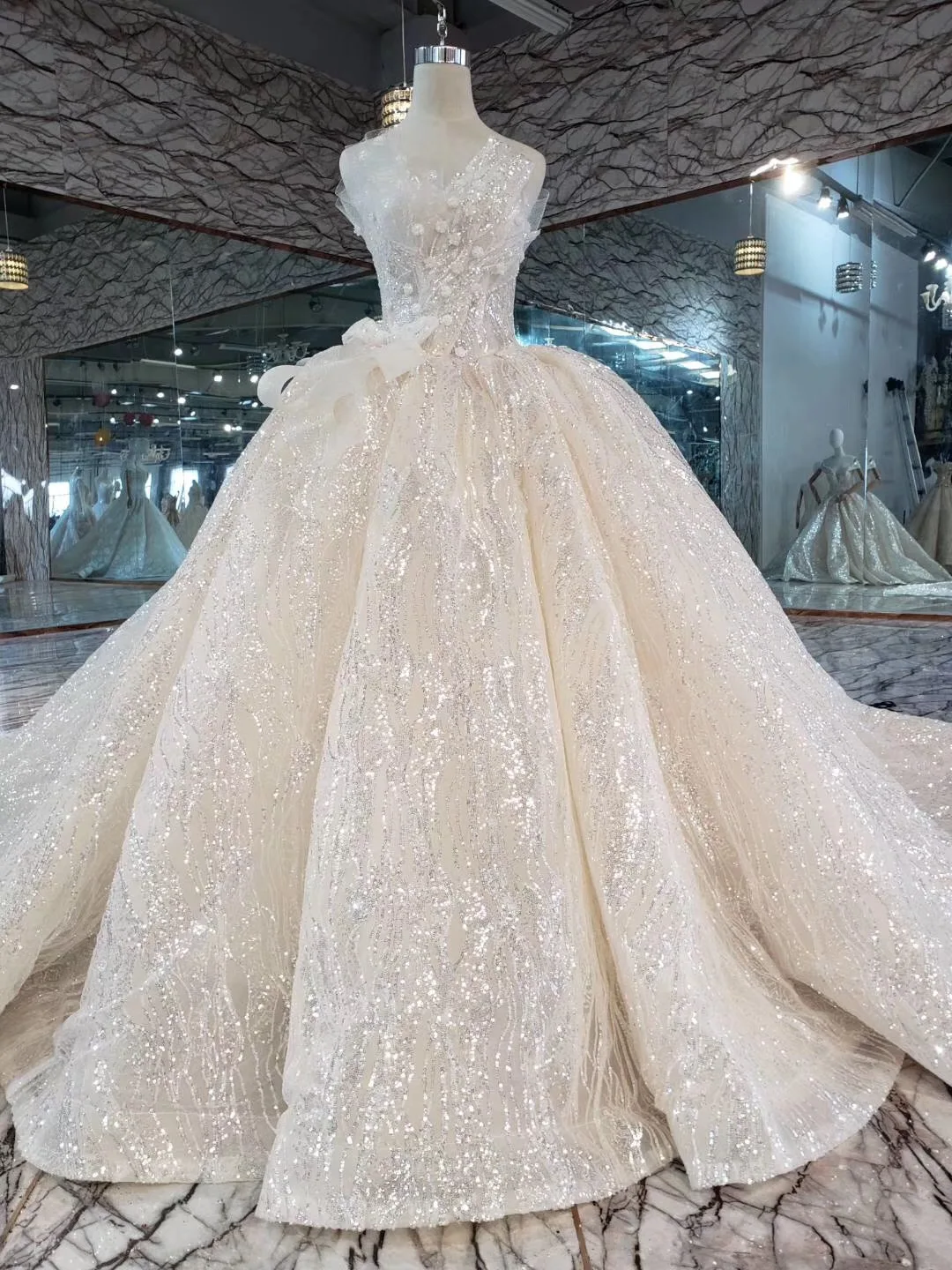 Модное кружевное свадебное платье 2019 новый стиль кристаллы бусины прозрачная