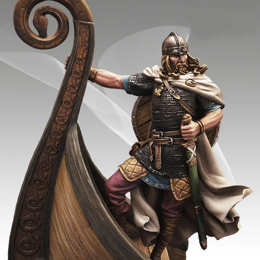 1/22  95mm Knights of ancient Viking Historical toy Resin Model Miniature Kit unassembly Unpainted