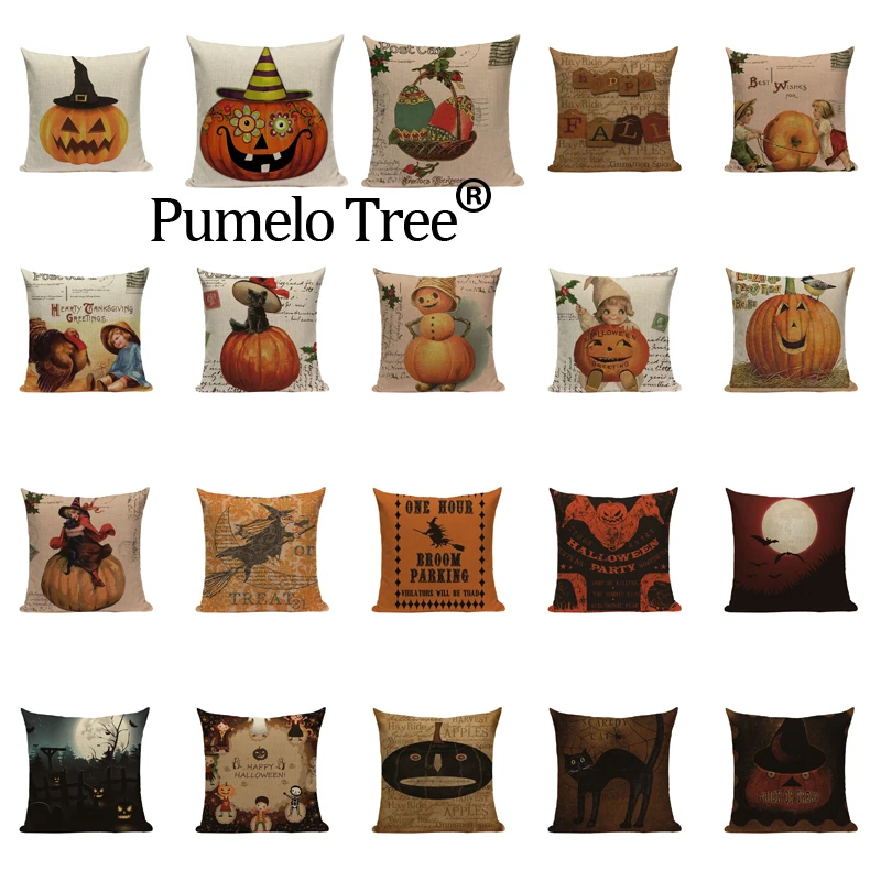 Маскарадный чехол с черепом для Хэллоуина декоративные подушки тыква детская