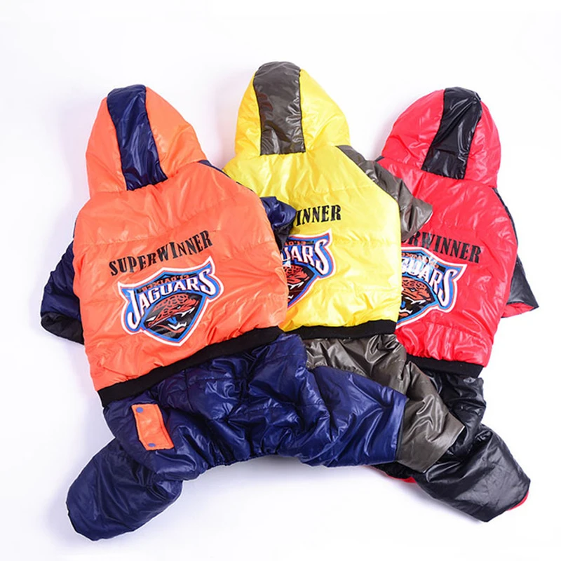 Водонепроницаемая зимняя куртка для средних и больших собак зимний комбинезон