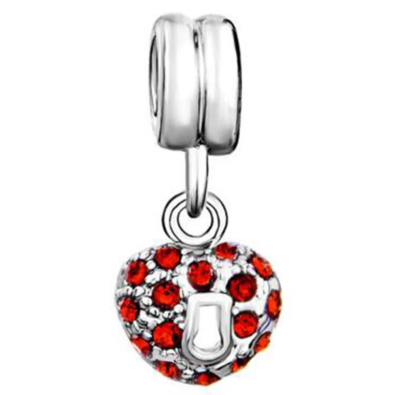 European Crown Pendant Blue Crystal Alloy Beads Charms Fit Pandora Ile Bracelets and DIY Jewelry | Украшения и аксессуары