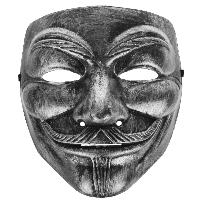 Фильм V тема стиль маска Anonymous Guy Fawkes лицо маски для Хэллоуина Косплей