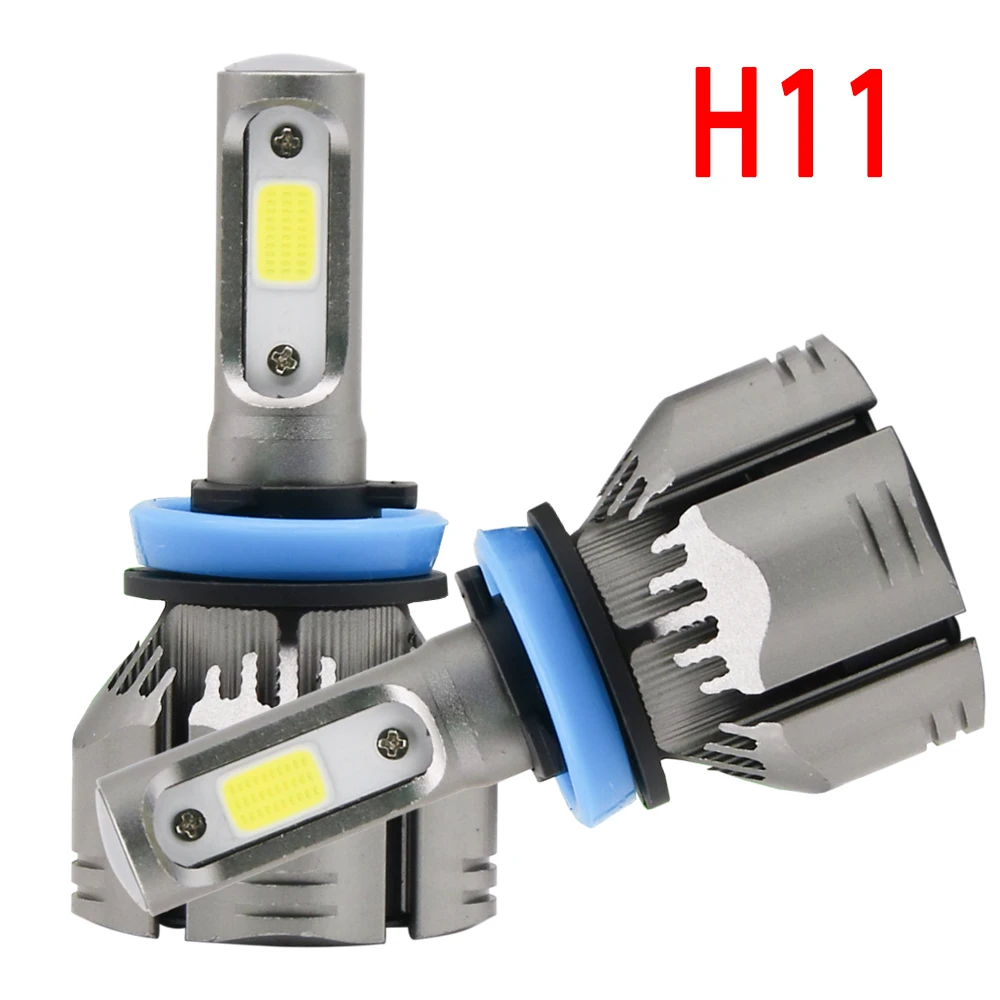 Одна пара H7 LED H4 H11 H1 H3 Автомобильная лампочка 6000k 10000lm лампада H8 HB3 HB4 9005 9006
