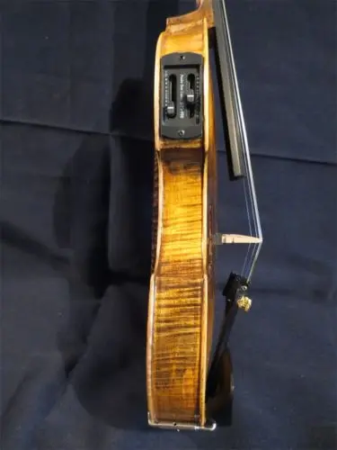 Скрипка электрическая 5 струн черного цвета 4/4 #8640|acoustic violin|electric violin5 string |
