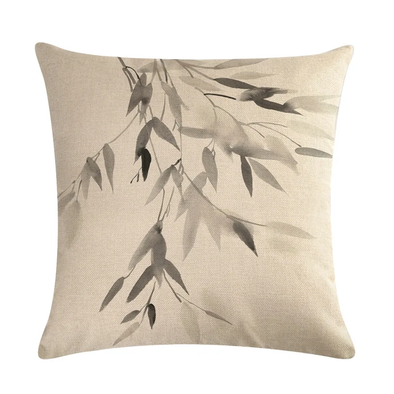 Чехлы для подушек в китайском стиле с чернильным рисунком декоративные домашние