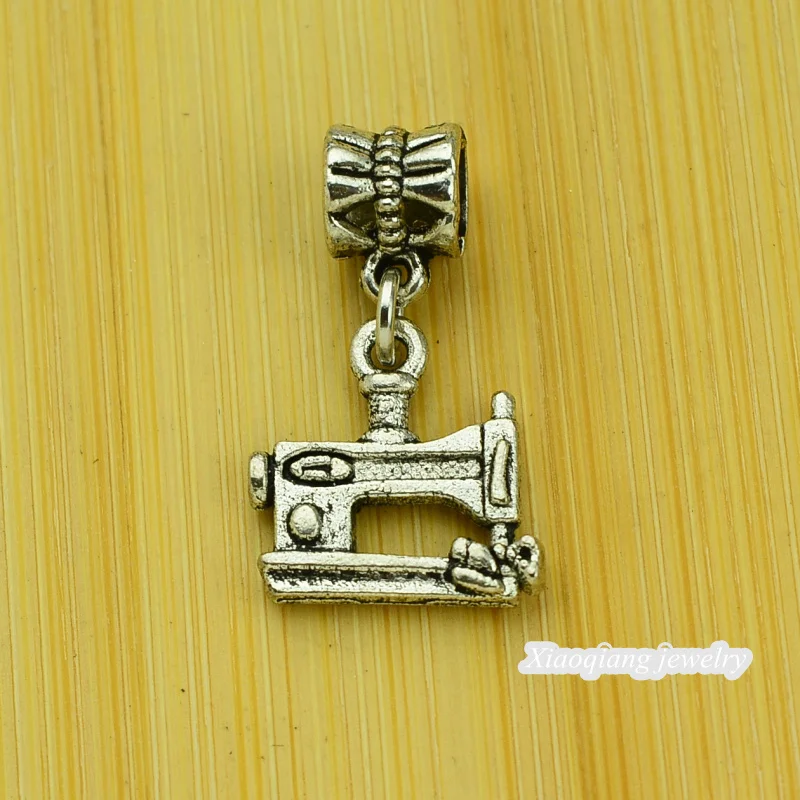 Бесплатная доставка! 25 шт шитья тибетского серебра большое отверстие кулон fit