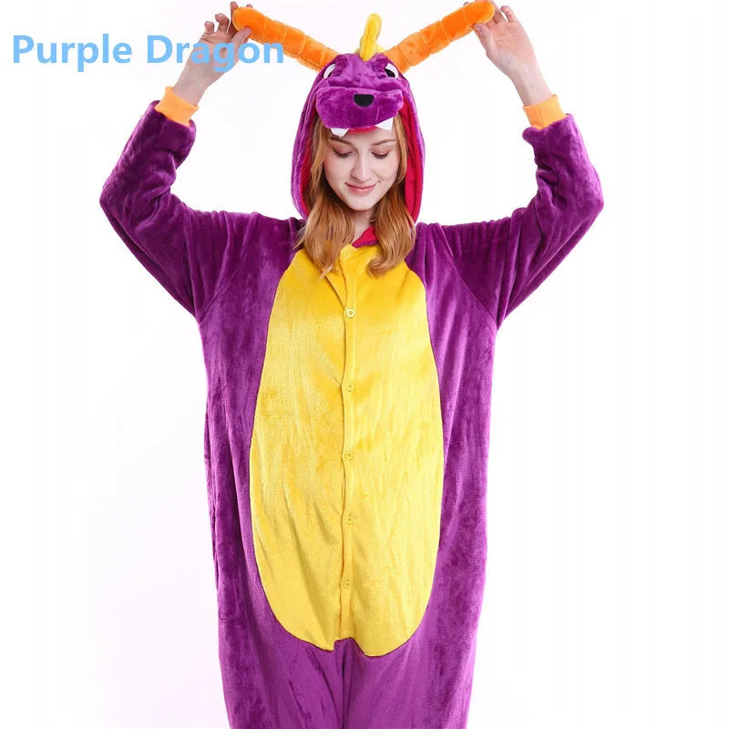 Унисекс для взрослых зимние пижамы повседневное Пижама животных наборы ухода за