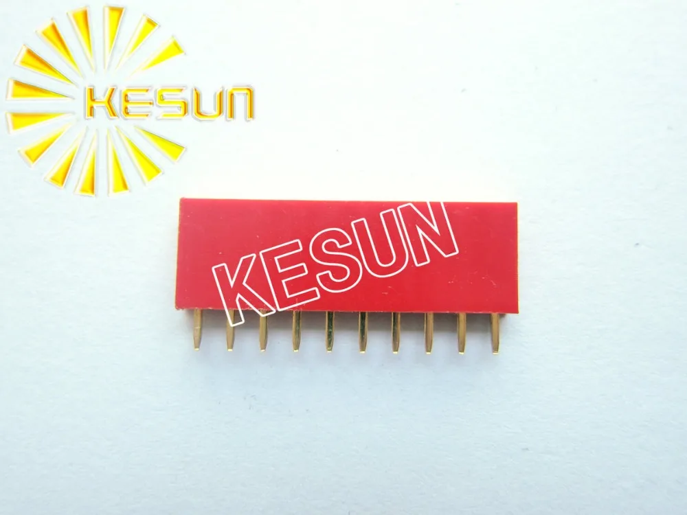

2,54 мм 1X10 10Pin красный женский штыревой разъем x 100 шт бесплатная доставка