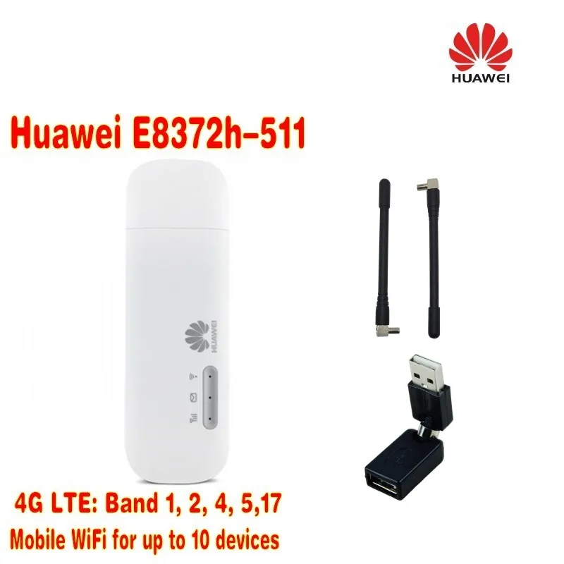 (+ 2 антенны + адаптер с вращением на 360 градусов) Huawei E8372h 511 LTE USB Wingle|lte usb|usb ltehuawei lte usb