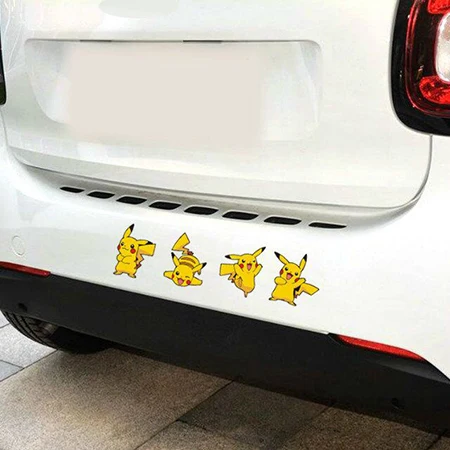 Style 1 Автомобильный стиль, Мультяшные животные, питомец Пикачу, Покемон, комбинированные наклейки для Toyota, peugeot, VW, Ford, Lada, Mazda, Honda - Название цвета: Style 1