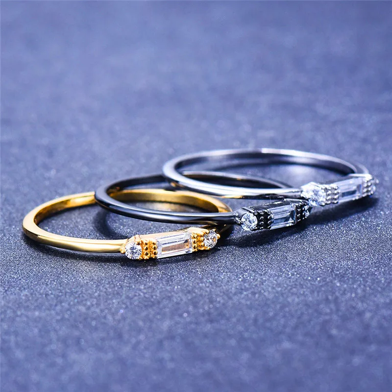 Корейское женское маленькое кольцо с кристаллом и камнем из 100% настоящего