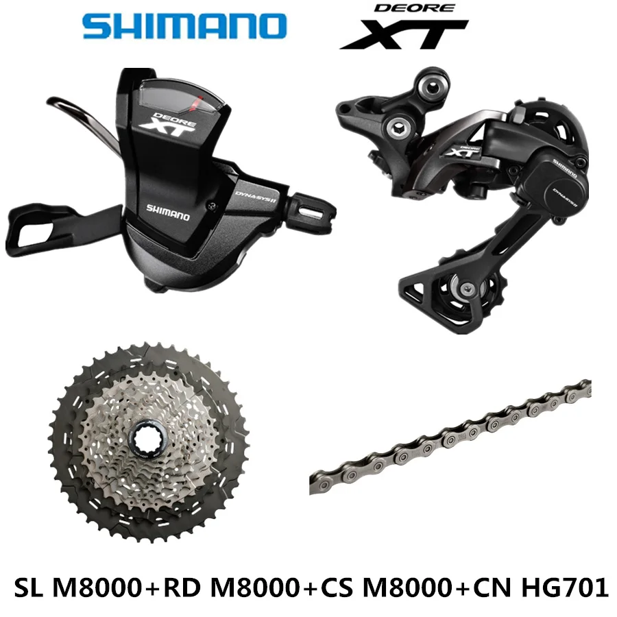 SHIMANO DEORE XT M8000 Группа Комплект горного велосипеда MTB 1x11 speed 40T 42T 46T SL + RD CS CN рычаг
