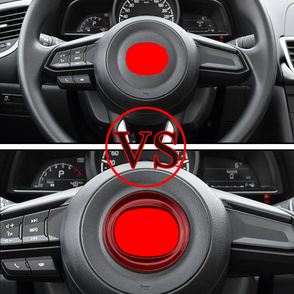 Автомобильная отделка рулевого колеса круг блестки Обложка наклейка для Mazda 3 6 CX3