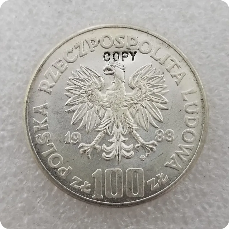 1983 Польша 100 золотые монеты Юбилейные копия драгоценных монет | Дом и сад