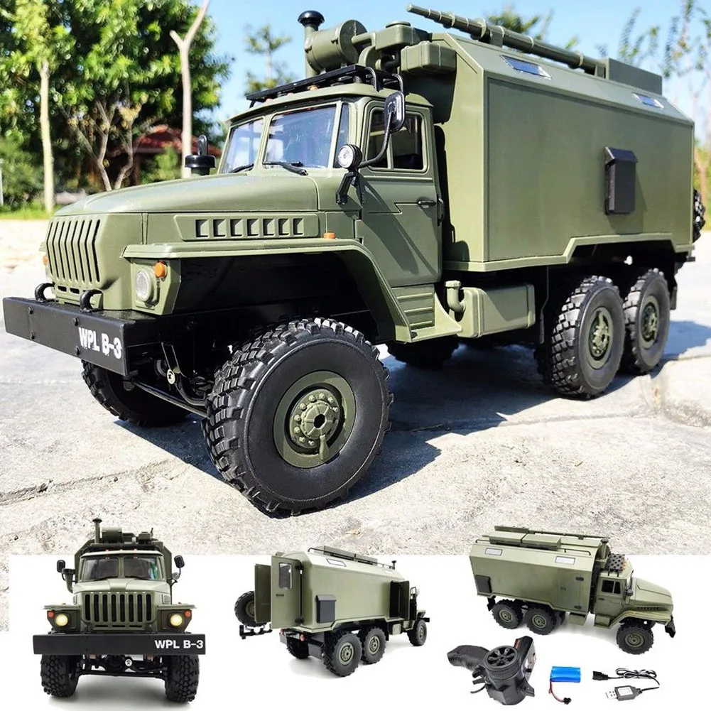 WPL B36 Урал 1/16 2,4G 6WD RC автомобиль военный грузовик Рок Гусеничный командный Коммуникационный автомобиль RTR игрушка авто армейские грузовики