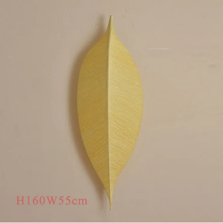yellow large size led 27 Китайские Железные Тканьевые листьев Светодиодные Лампы Светодиодные Светильники.бра.бра нa стену.Бра.Светильники Настенные светильники.Светильник Настенный Светильник.Освещение Для Магазина,Спальни - Цвет абажура: yellow large size