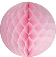 10pcs 46810121416 light pink tissue paper honeycomb ballsbaby shower birthday wedding party flowers nursery mini