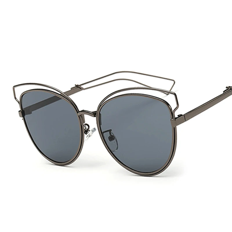 Очки солнцезащитные женские в стиле ретро брендовые дизайнерские зеркальные