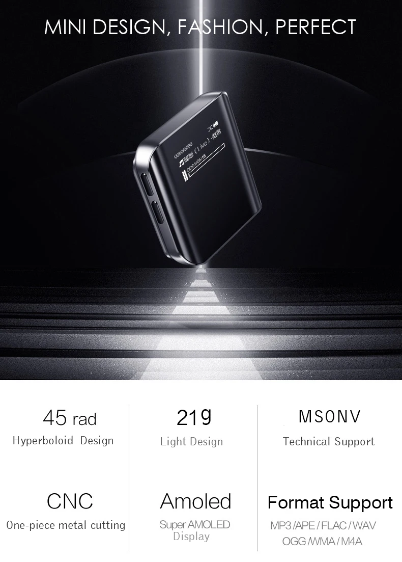Mp3 плеер Savetek 8 ГБ зажим без потерь HiFi MP3 портативный аудио металлический корпус FM
