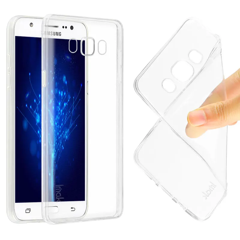 IMAK Ультратонкий Мягкий ТПУ гелевый Прозрачный чехол для Samsung Galaxy J7 2016/J7 6/J710/J710F/J710H