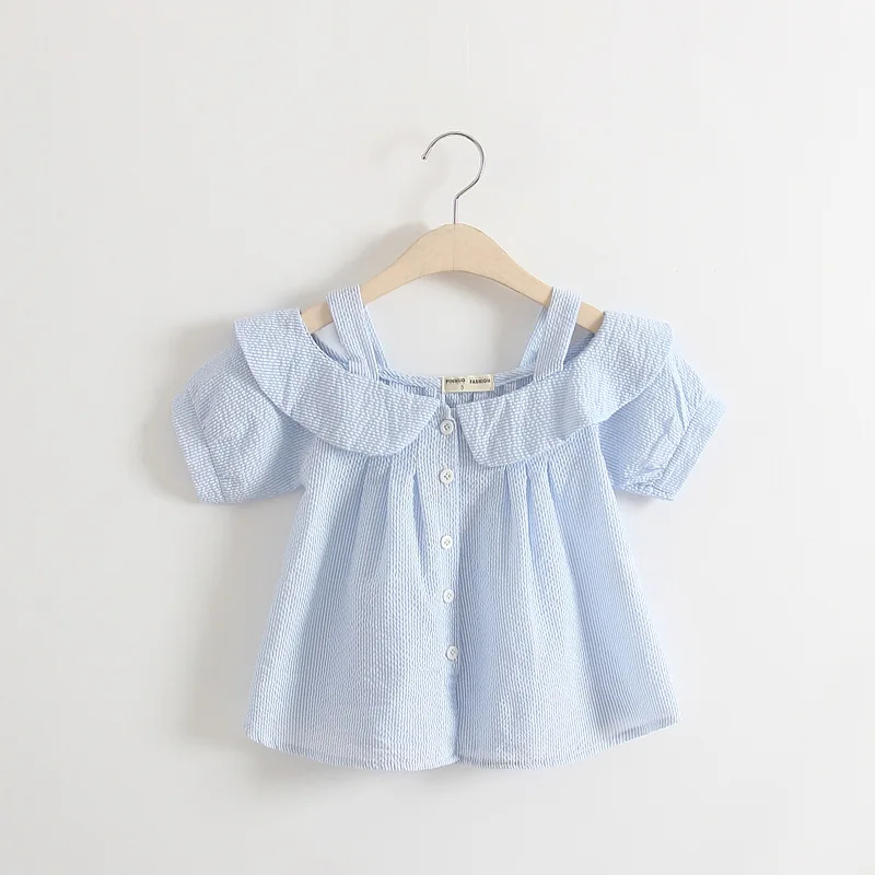 Рубашка для новорожденных девочек блузка на лямках с открытой спиной коротким