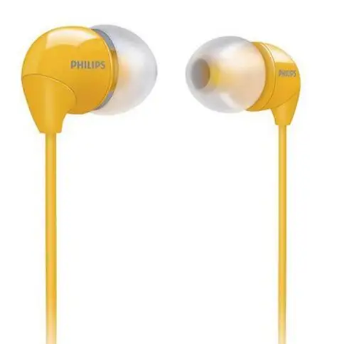 Цвет: желтый Philips SHE3590 профессиональные наушники-вкладыши с многоцветным выбором стерео Бас Наушники Проводная гарнитура для LG официальный тест - Цвет: Цвет: желтый