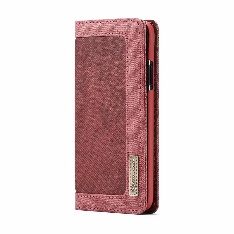 red Холщовый флип-чехол для coque iphone 11 pro xr x xs max 6 s 7 8 plus 5 s e Funda Etui защитный чехол для телефона аксессуары сумка - Цвет: red