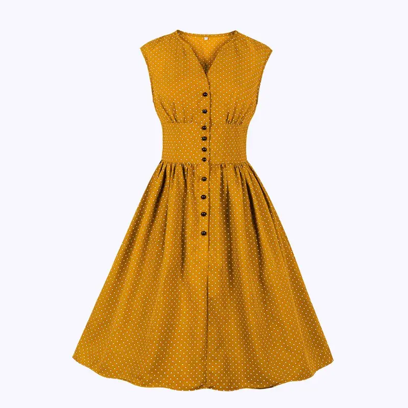 Платье в горошек женское ТРАПЕЦИЕВИДНОЕ шикарное винтажное платье размера плюс