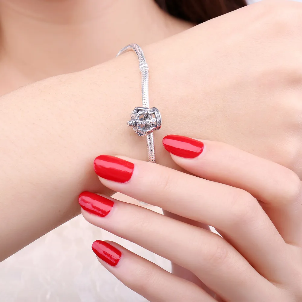 Jewelrypalace выдалбливают Корона жемчужный браслет 925 серебро|sterling silver charms|silver charmssilver