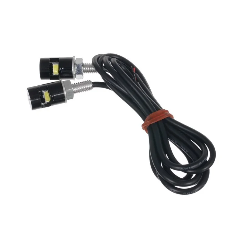 

2 Units / lot Number Plate License Plate Accessories Screw Bolt LED White Light Car Auto Motorcycle Car Light