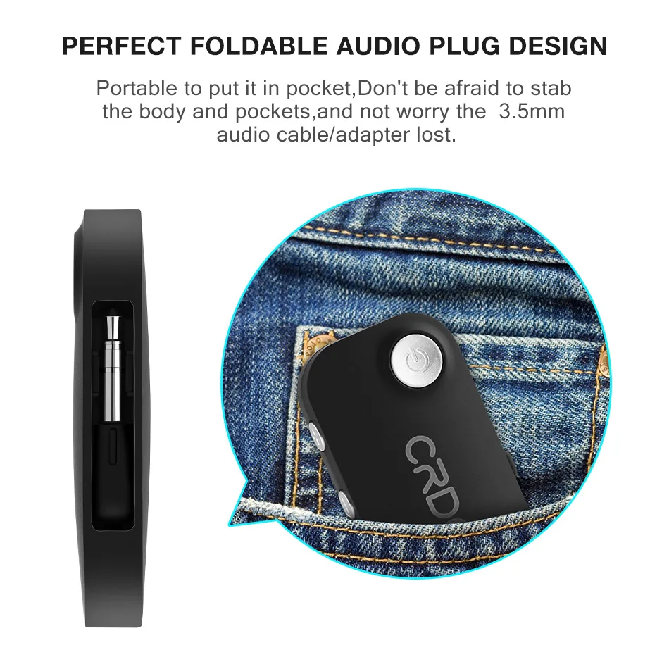 CRDC приемник Bluetooth Портативный 4 0 аудио музыка беспроводной Кабель-адаптер