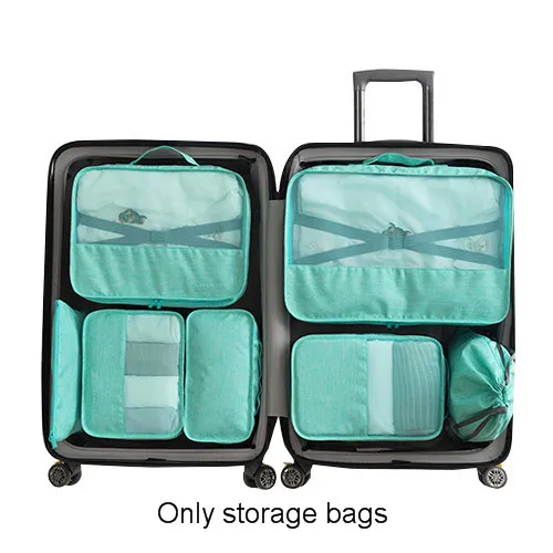 Blue Red Travel Bag Дорожный костюм чехол сумка для хранения шкаф Органайзер кабель провод сумка косметический набор Чехол Нижнее белье обувь на молнии сумка багаж аксессуары - Цвет: Blue Red Travel Bag