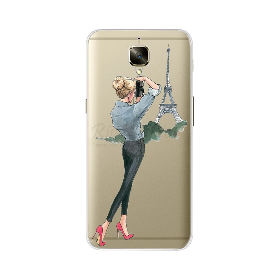 Золотой Для One plus 3 чехол Oneplus 3 A3000 чехол Модный Мягкий Силиконовый ТПУ чехол для телефона Oneplus3 Oneplus 3T One Plus 3T 5,5 задняя крышка - Цвет: Золотой