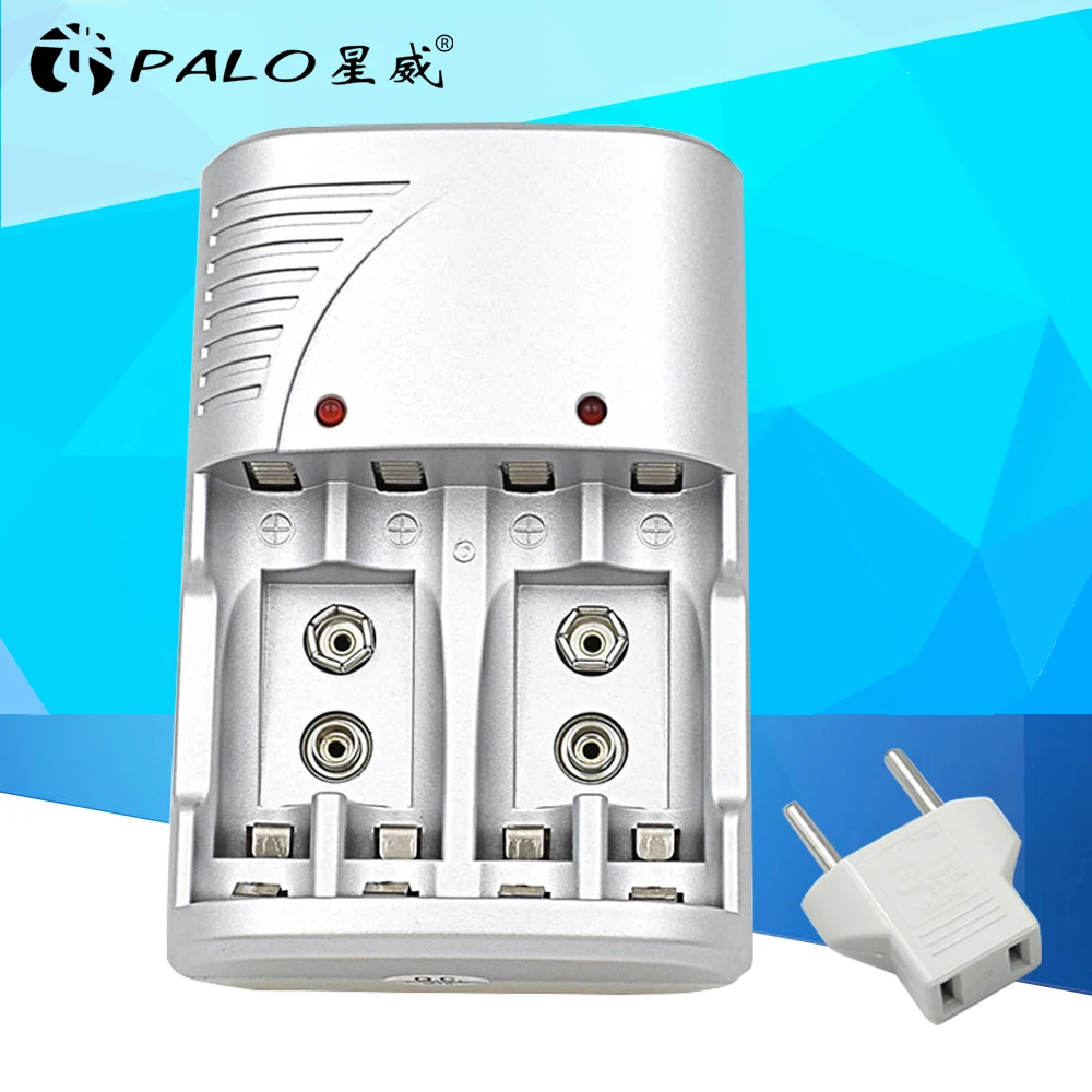 Оригинальный PALO двухканальный 1.2В AA AAA 9В 6F22 Li Ion Ni MH NI CD интеллектуальное зарядное