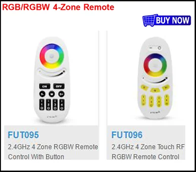 Milight DC12V 24V 10A RGBW Светодиодные ленты Управление; 4-Зона 2,4G Беспроводной для различных световых эффектов с Смартфон APP Wi-Fi/Alexa Google Voice Управление