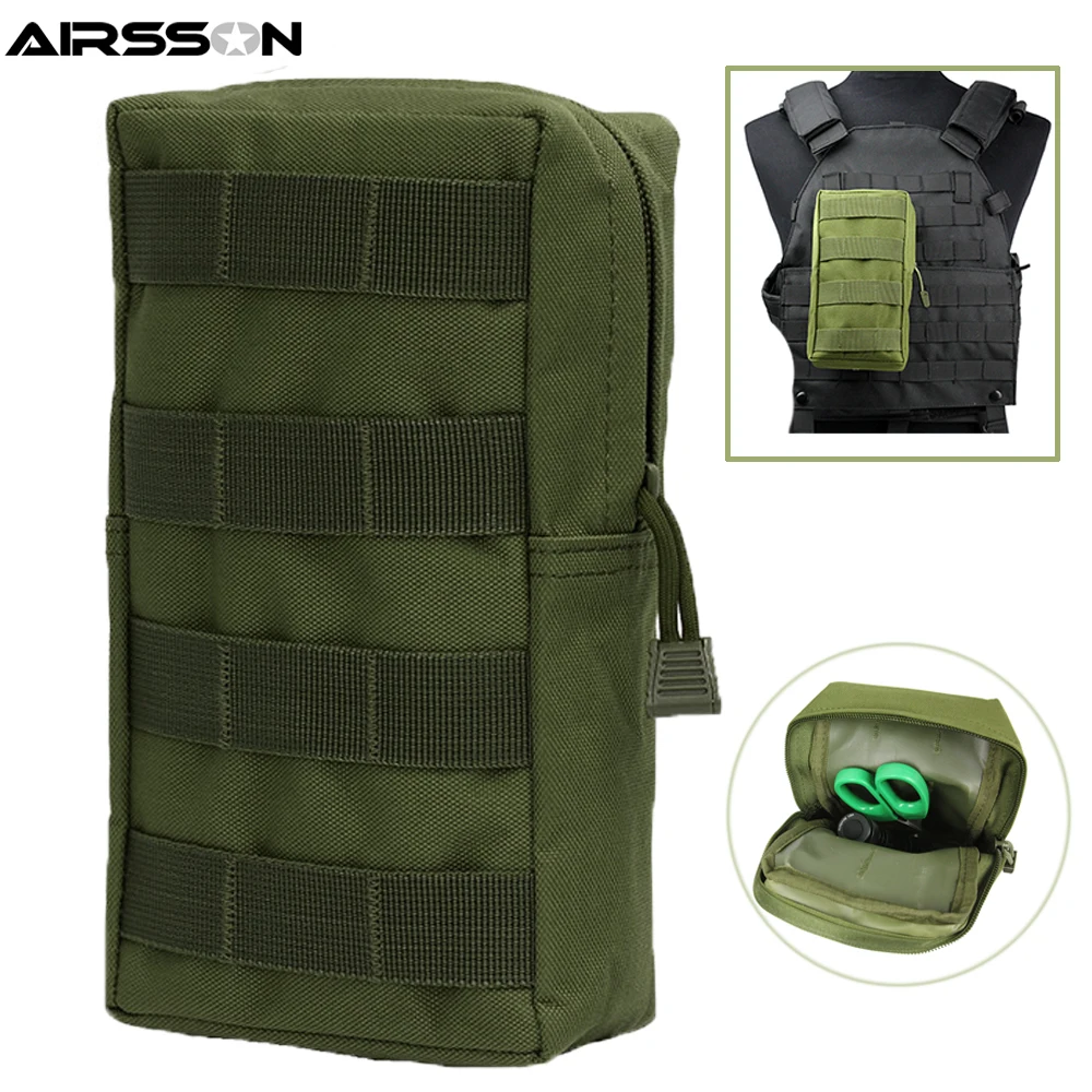 Тактический Airsson MOLLE сумка Военная 600D сумка утилита EDC жилет с карманами гаджет охотничья поясная сумка для активного отдыха страйкбол спортивное оборудование