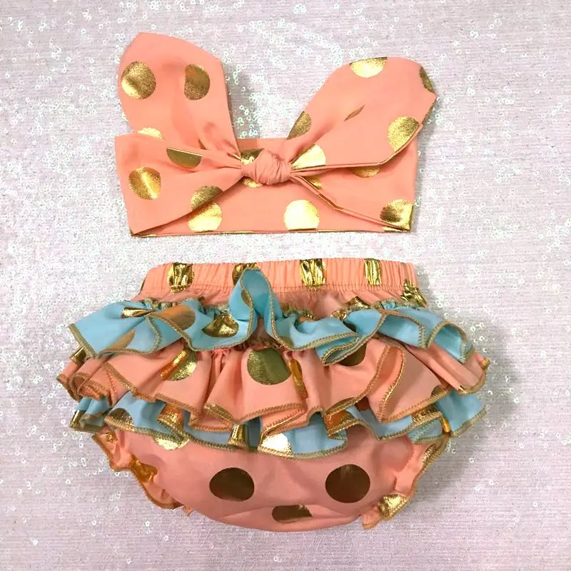 Детская накидка с оборками для детских подгузников наряд маленьких девочек в