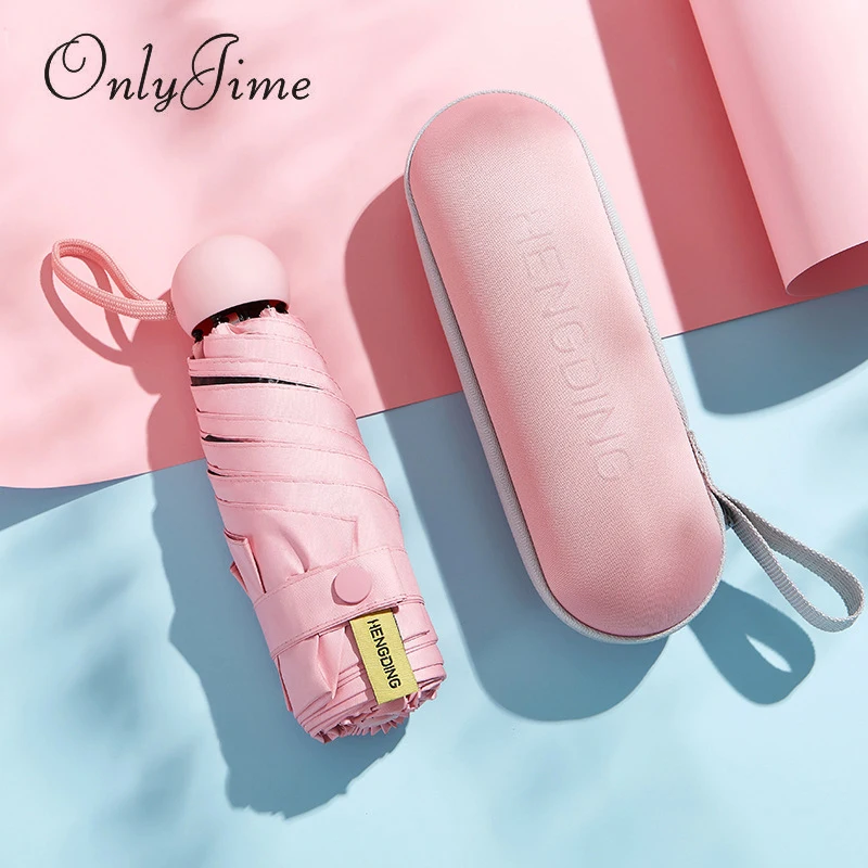 Только Jime Мини Портативный Зонт от дождя Женский и складной зонт солнца женский