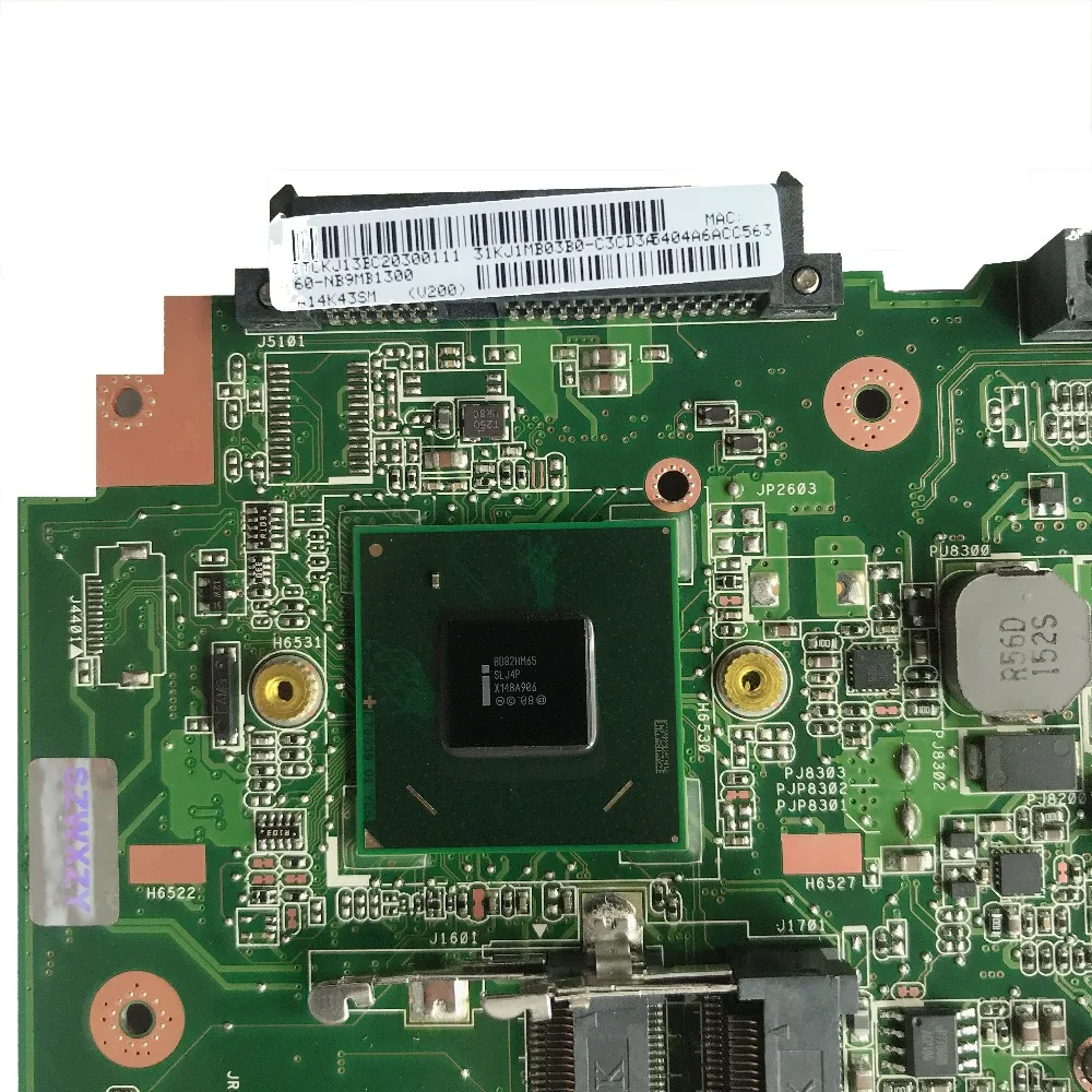 SZWXZY отлично подходит для ASUS K43SM K43SV материнская плата ноутбука PGA989 GT630M 1 ГБ HM65 REV4.1