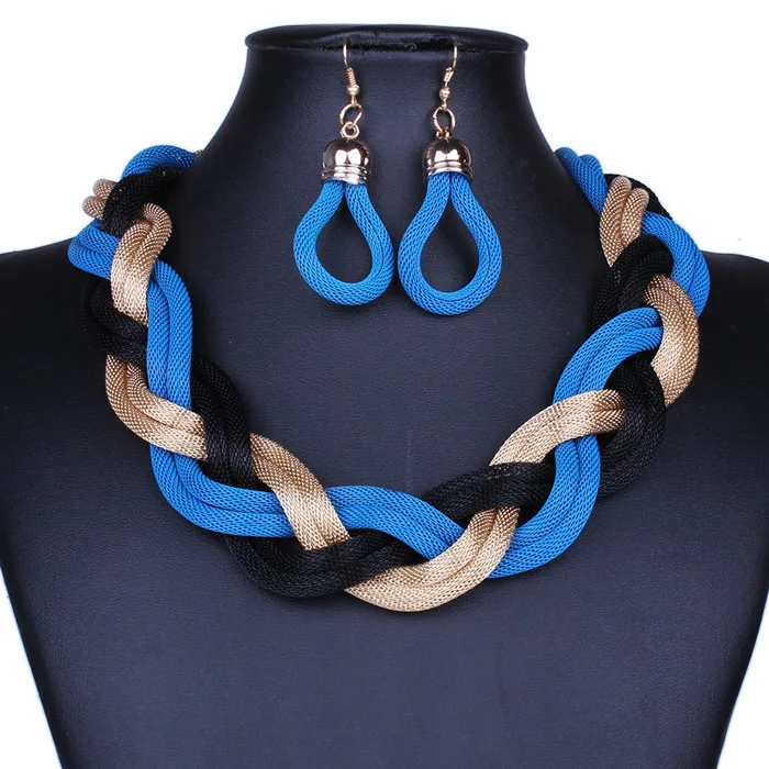 Ювелирные изделия FARLENA модное двухцветное ожерелье из металлической веревки