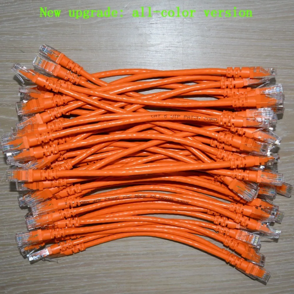 Сетевой кабель UTP CAT6 длиной 0 25 м 50 шт. в партии сетевой RJ45 цельная медная витая