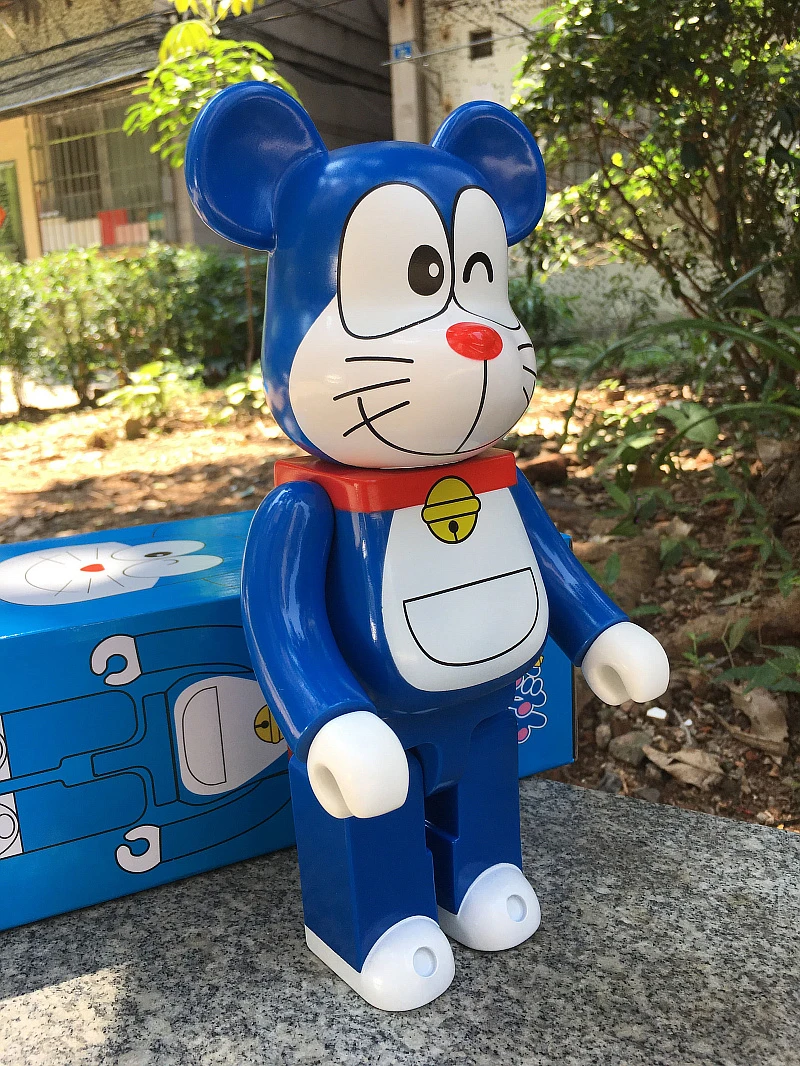 Hot Sell 11inch 400% Bearbrickly Bearsbrick Doraemon Model PVC Action Figure Collectible Toy fashion toy Gifts IN STOCK | Игрушки и