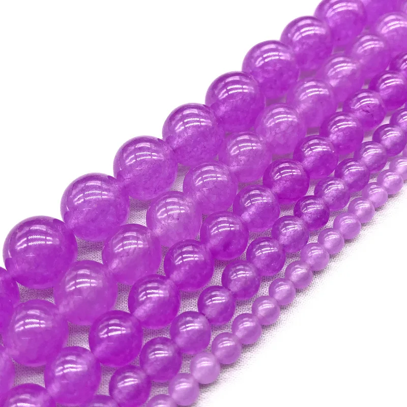 Круглые аметисты кварцевого кристалла светло фиолетового цвета 4/6/8/10/12 мм|Бусины|