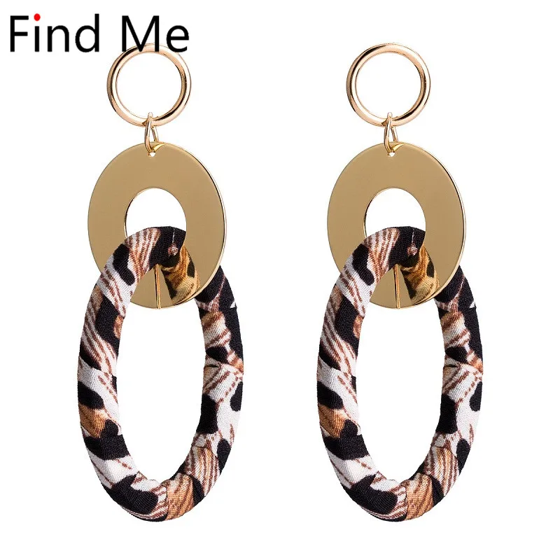Find Me 2019 новые брендовые Модные Винтажные большие круглые Висячие серьги для