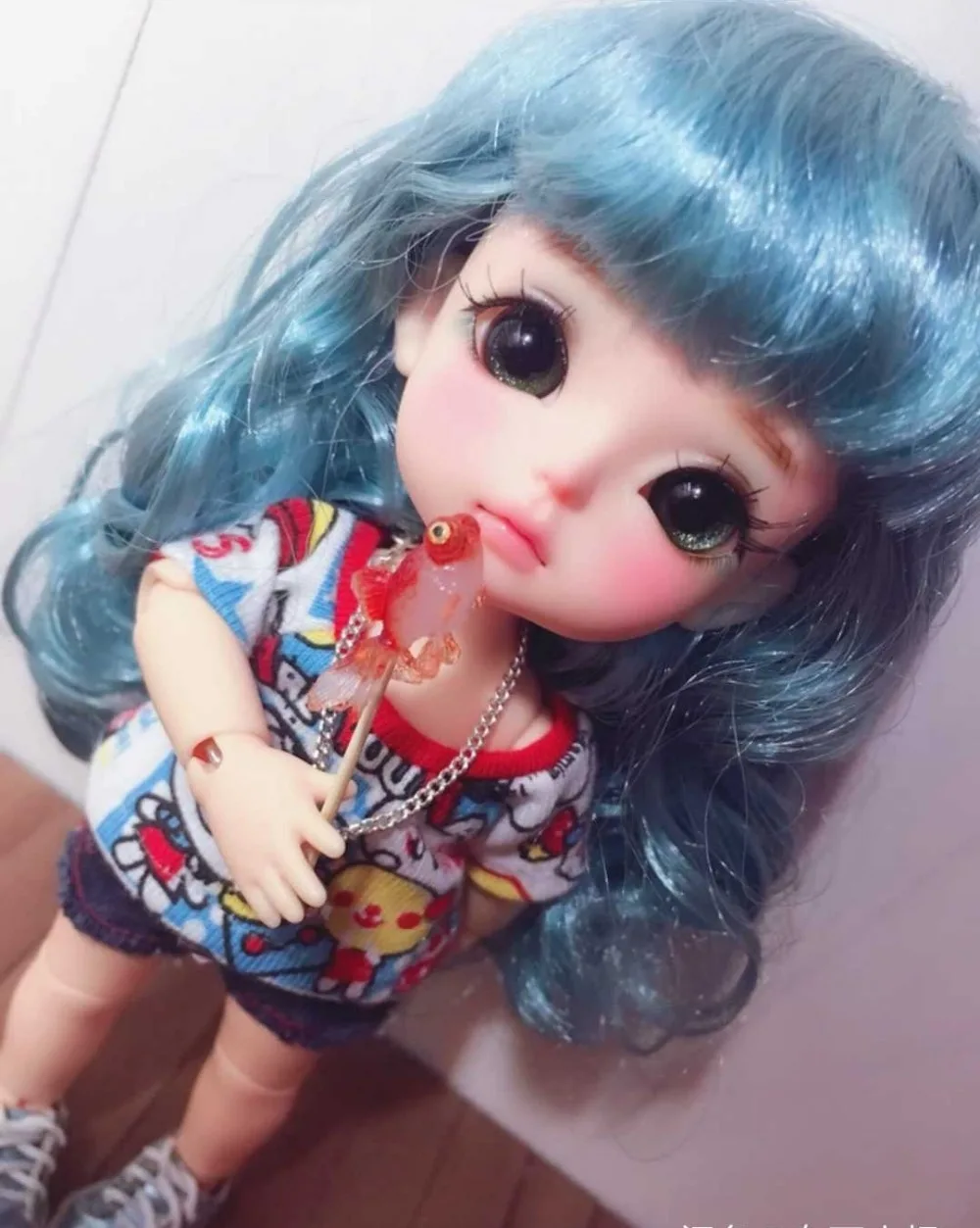 Бесплатная доставка 1/8 BJD желтая кукла счастливая|Куклы| |