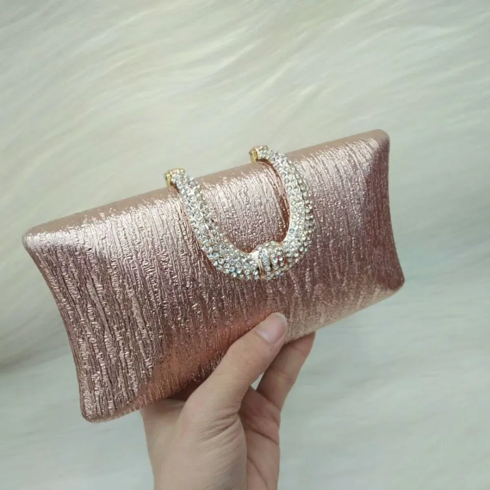 Женская u образная сумка с пряжкой и бриллиантами подушка в стиле ретро Дамский