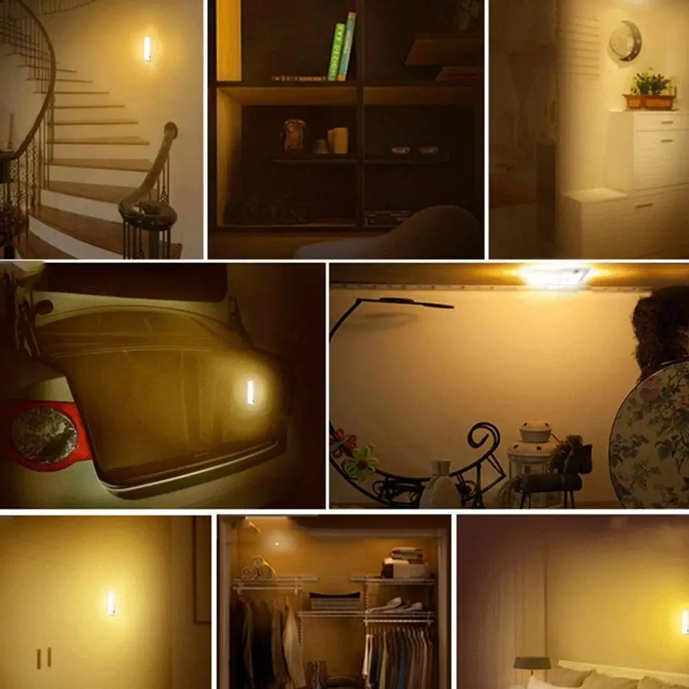 Светодиодный ночник с перезаряжаемым датчиком движения 2 шт. 12