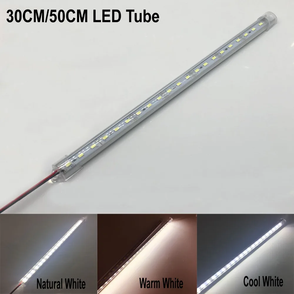 2 шт./лот 50 см DC12V адвокатского сословия СИД свет 5730 5630 с крышкой ПК Светодиодные